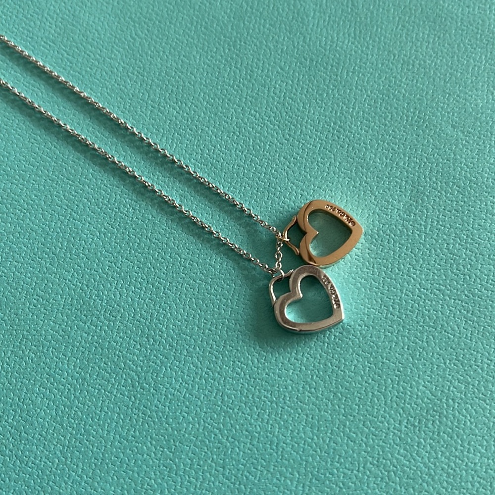 Tiffany & Co. double heart necklace - Picture 10 of 16